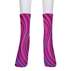 Spiral Swirl Pattern Light Circle Crew Socks