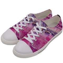 Texture Pink Pattern Paper Grunge Men s Low Top Canvas Sneakers