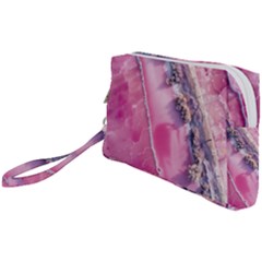 Texture Pink Pattern Paper Grunge Wristlet Pouch Bag (small)