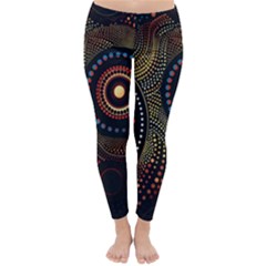 Abstract Geometric Pattern Classic Winter Leggings