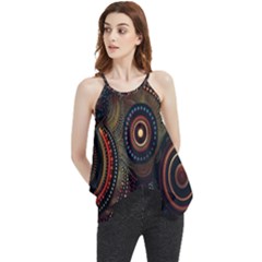 Abstract Geometric Pattern Flowy Camisole Tank Top by Ndabl3x