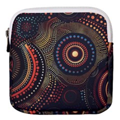 Abstract Geometric Pattern Mini Square Pouch