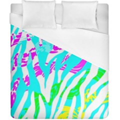 Animal Print Bright Abstract Duvet Cover (california King Size) by Ndabl3x