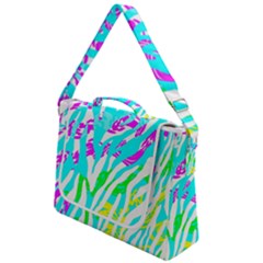 Animal Print Bright Abstract Box Up Messenger Bag by Ndabl3x