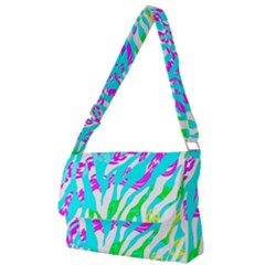 Animal Print Bright Abstract Full Print Messenger Bag (s) by Ndabl3x