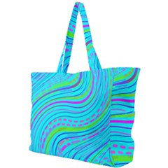 Pattern Swirl Pink Green Aqua Simple Shoulder Bag