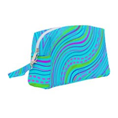 Pattern Swirl Pink Green Aqua Wristlet Pouch Bag (medium) by Ndabl3x