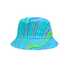 Pattern Swirl Pink Green Aqua Bucket Hat (kids)