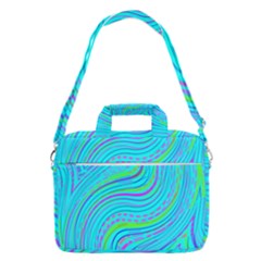 Pattern Swirl Pink Green Aqua Macbook Pro 13  Shoulder Laptop Bag 