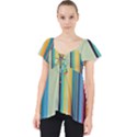 Colorful Rainbow Striped Pattern Stripes Background Lace Front Dolly Top View1