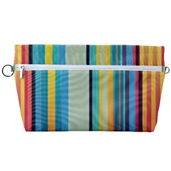 Colorful Rainbow Striped Pattern Stripes Background Handbag Organizer