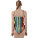 Colorful Rainbow Striped Pattern Stripes Background Sweetheart Tankini Set View2