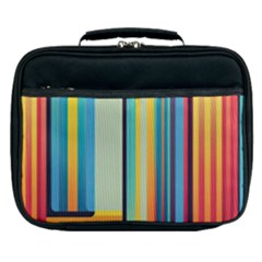 Colorful Rainbow Striped Pattern Stripes Background Lunch Bag