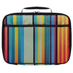 Colorful Rainbow Striped Pattern Stripes Background Full Print Lunch Bag