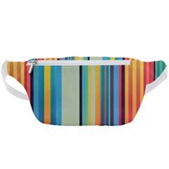 Colorful Rainbow Striped Pattern Stripes Background Waist Bag 