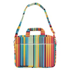 Colorful Rainbow Striped Pattern Stripes Background Macbook Pro 13  Shoulder Laptop Bag 