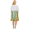 Colorful Rainbow Striped Pattern Stripes Background Classic Short Skirt View4