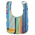 Colorful Rainbow Striped Pattern Stripes Background Baby Bib View1