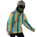 Colorful Rainbow Striped Pattern Stripes Background Men s Ski and Snowboard Waterproof Breathable Jacket View3