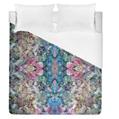 Turquoise Arabesque Duvet Cover (queen Size) by kaleidomarblingart