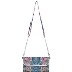 Turquoise Arabesque Mini Crossbody Handbag