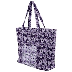 Purple Roses 1 Purple Roses Zip Up Canvas Bag