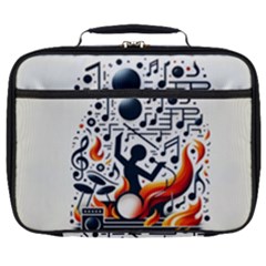 Abstract Drummer Full Print Lunch Bag
