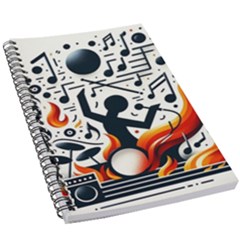 Abstract Drummer 5 5  X 8 5  Notebook