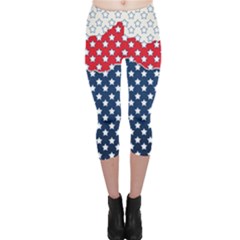 Illustrations Stars Capri Leggings 