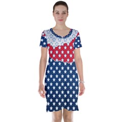 Illustrations Stars Short Sleeve Nightdress