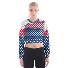 Illustrations Stars Cropped Sweatshirt