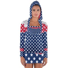 Illustrations Stars Long Sleeve Hooded T-shirt