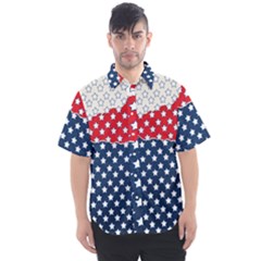 Illustrations Stars Men s Short Sleeve Shirt