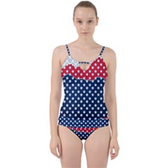 Illustrations Stars Cut Out Top Tankini Set