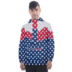 Illustrations Stars Men s Front Pocket Pullover Windbreaker