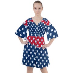 Illustrations Stars Boho Button Up Dress