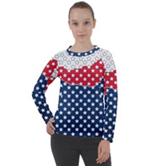 Illustrations Stars Women s Long Sleeve Raglan T-shirt