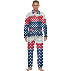 Illustrations Stars Men s Long Sleeve Velvet Pocket Pajamas Set