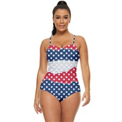 Illustrations Stars Retro Full Coverage Swimsuit