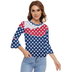 Illustrations Stars Bell Sleeve Top