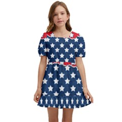 Illustrations Stars Kids  Short Sleeve Dolly Dress