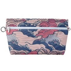 Waves Ocean Sea Water Pattern Rough Seas Digital Art Nature Nautical Handbag Organizer