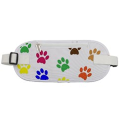 Pawprints Paw Prints Paw Animal Rounded Waist Pouch