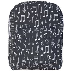 Chalk Music Notes Signs Seamless Pattern Full Print Backpack