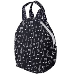 Chalk Music Notes Signs Seamless Pattern Travel Backpack