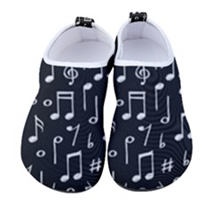 Chalk Music Notes Signs Seamless Pattern Kids  Sock-style Water Shoes