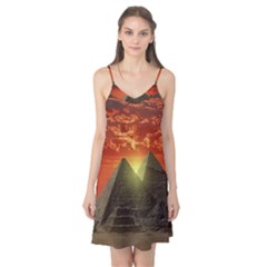 Pyramids Egypt Monument Landmark Sunrise Sunset Egyptian Camis Nightgown 