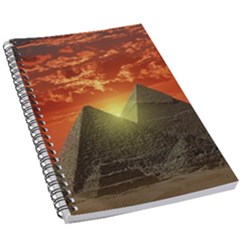 Pyramids Egypt Monument Landmark Sunrise Sunset Egyptian 5 5  X 8 5  Notebook by Proyonanggan