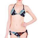 Fractal Triangle Geometric Abstract Pattern Classic Bikini Set View1