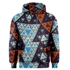 Fractal Triangle Geometric Abstract Pattern Men s Core Hoodie